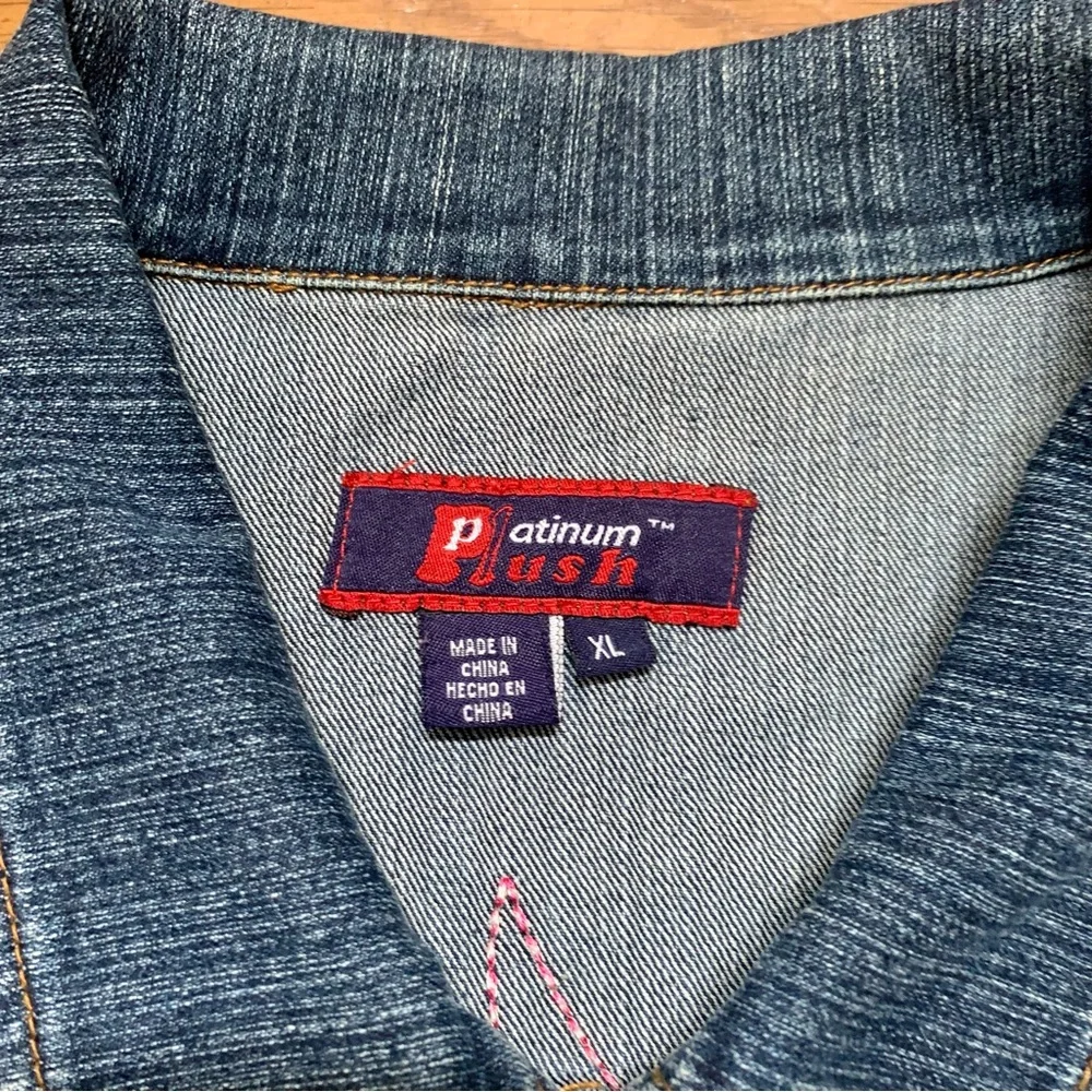 Platinum Plush Women's Embroidered Denim Jacket | Size XL | Denim | Style #9850 - Picture 7 of 11